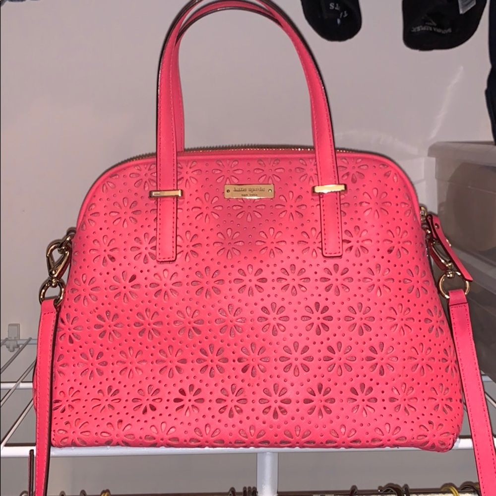 Kate Spade Pink Top Handle Handbag with Strap